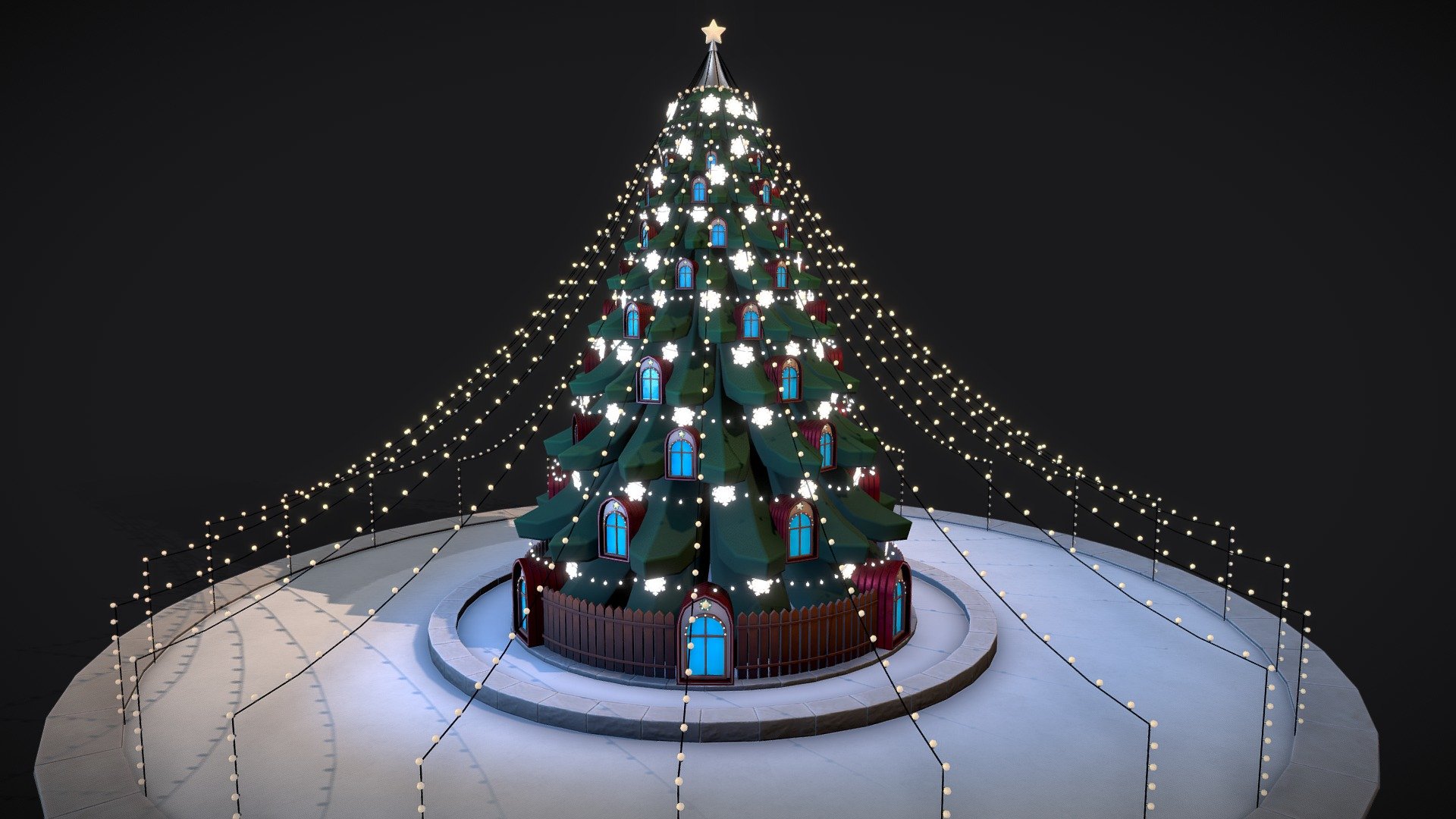 Stylized New Year Tree - Download Free 3D model by Enkarra [09c5ca8 ...