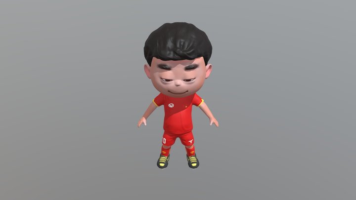 Soccer Char01 11 3D Model