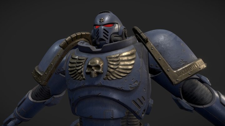 Astartes Space Marine | Cinematic Character 3D Model