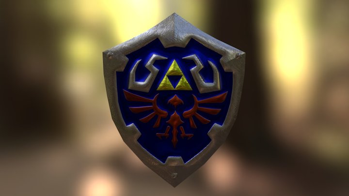 SM Hylian Shield 3D Model