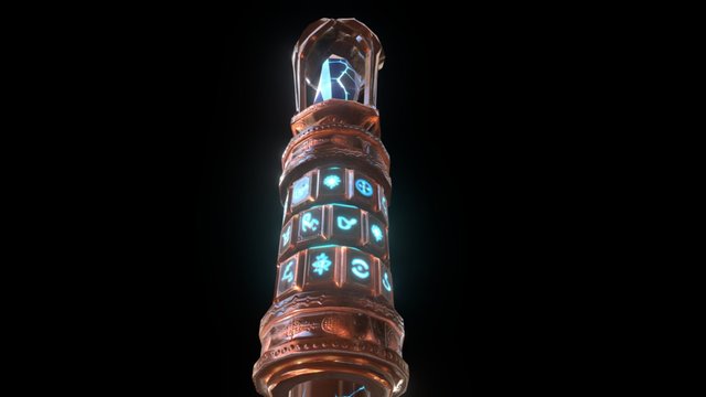 Ancient Scepter 3D Model