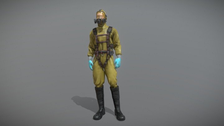 Hazmat Suit 3D Model
