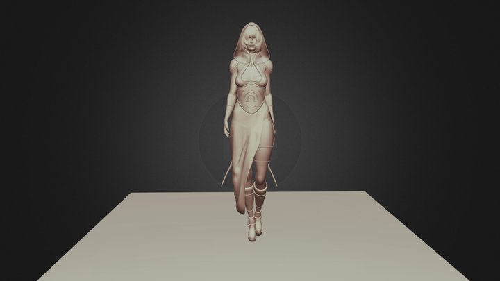 Fantasy female character 3D Model