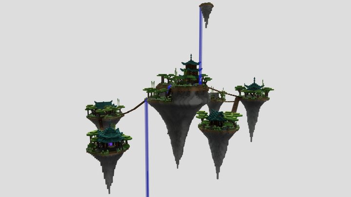 floating islands 3D Model