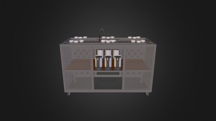 Firstcrack Cupping/Brewing bar (with application 3D Model
