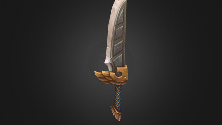 Allods Gold Dagger (fan-art) 3D Model