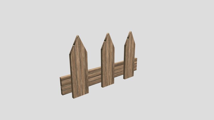 Garden Fences (Wood) 3D Model