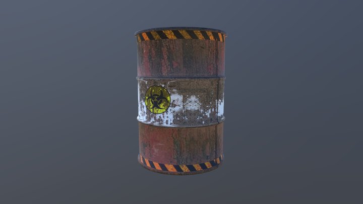 Toxic Barrel 3D Model