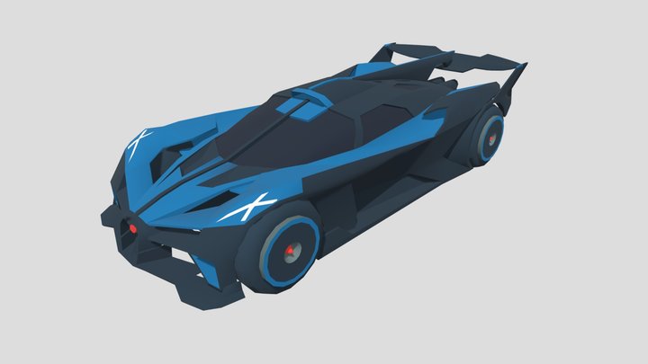 2024 Bugatti Bolide 3D Model