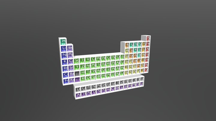 The 3D Periodic Table 3D Model