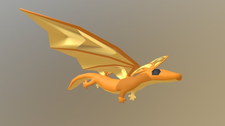 The gecko has wings now 3D Model