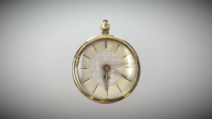 photogrametry spanish vintage clock 3D Model
