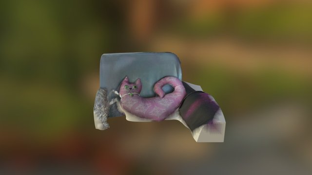 Cat Pillow 3D Model