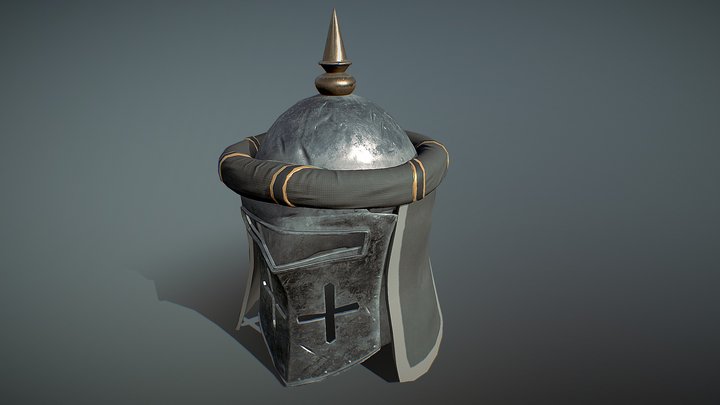Knight's helmet 3D Model