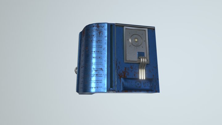 Sci-fi Passageway Corner 3D Model