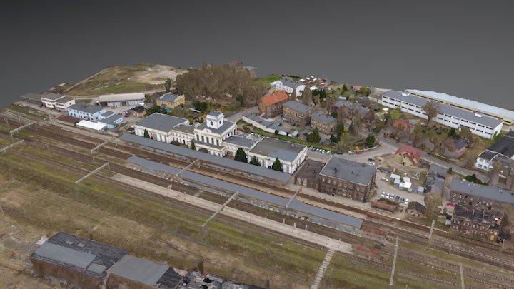 Dworzec kolejowy w Zbąszyniu 3D Model
