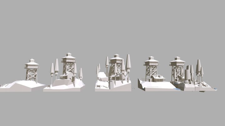 1ANIM27_Moens_Ronan_DioramaHouseBlockouts 3D Model