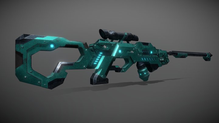 Sci-fi Rifle 3D Model