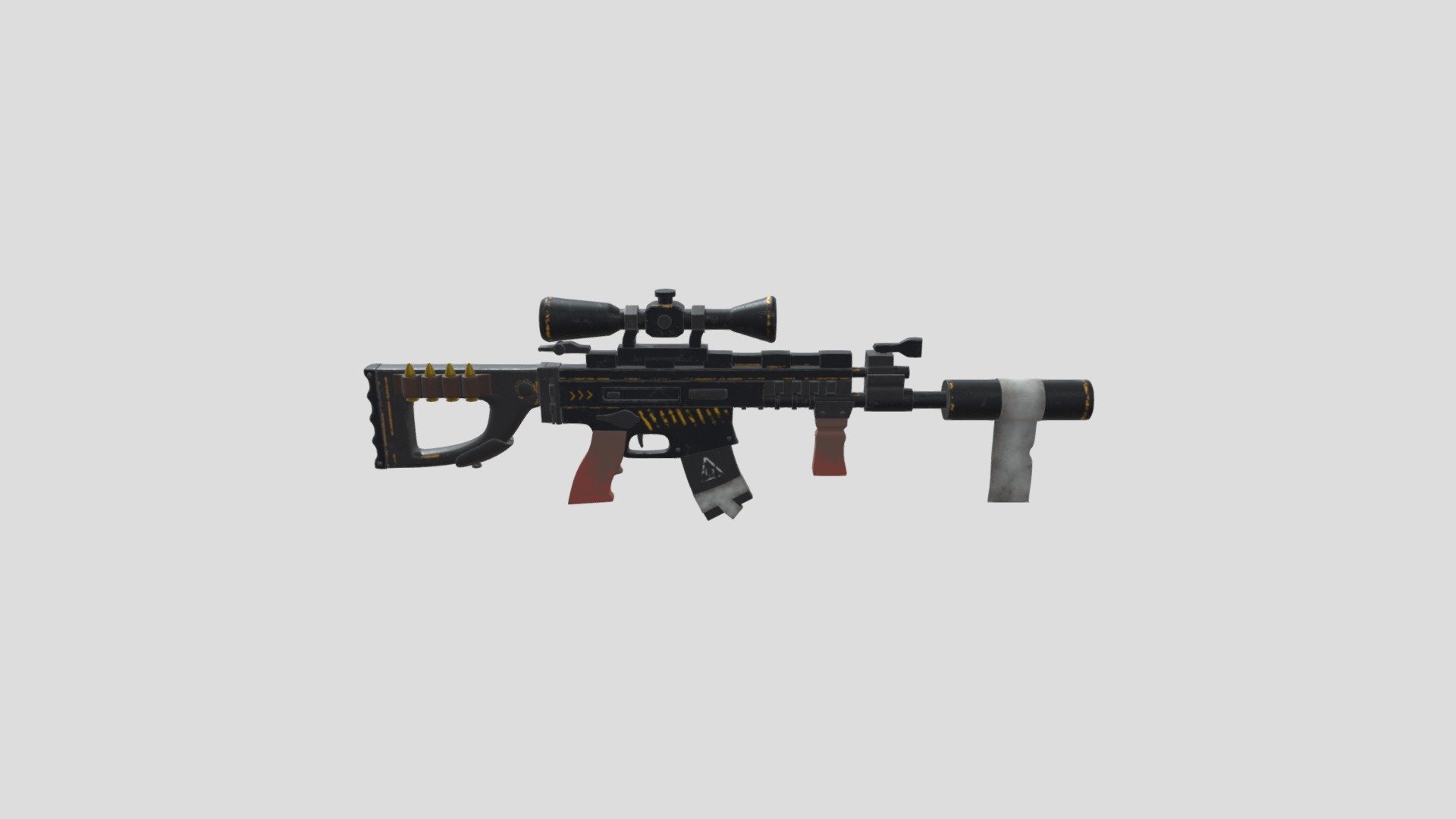 Gun - 3D model by Vicky_Chauhan [09d1cf2] - Sketchfab