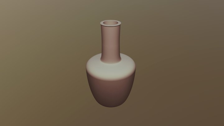 奉華紙塠瓶 3D Model