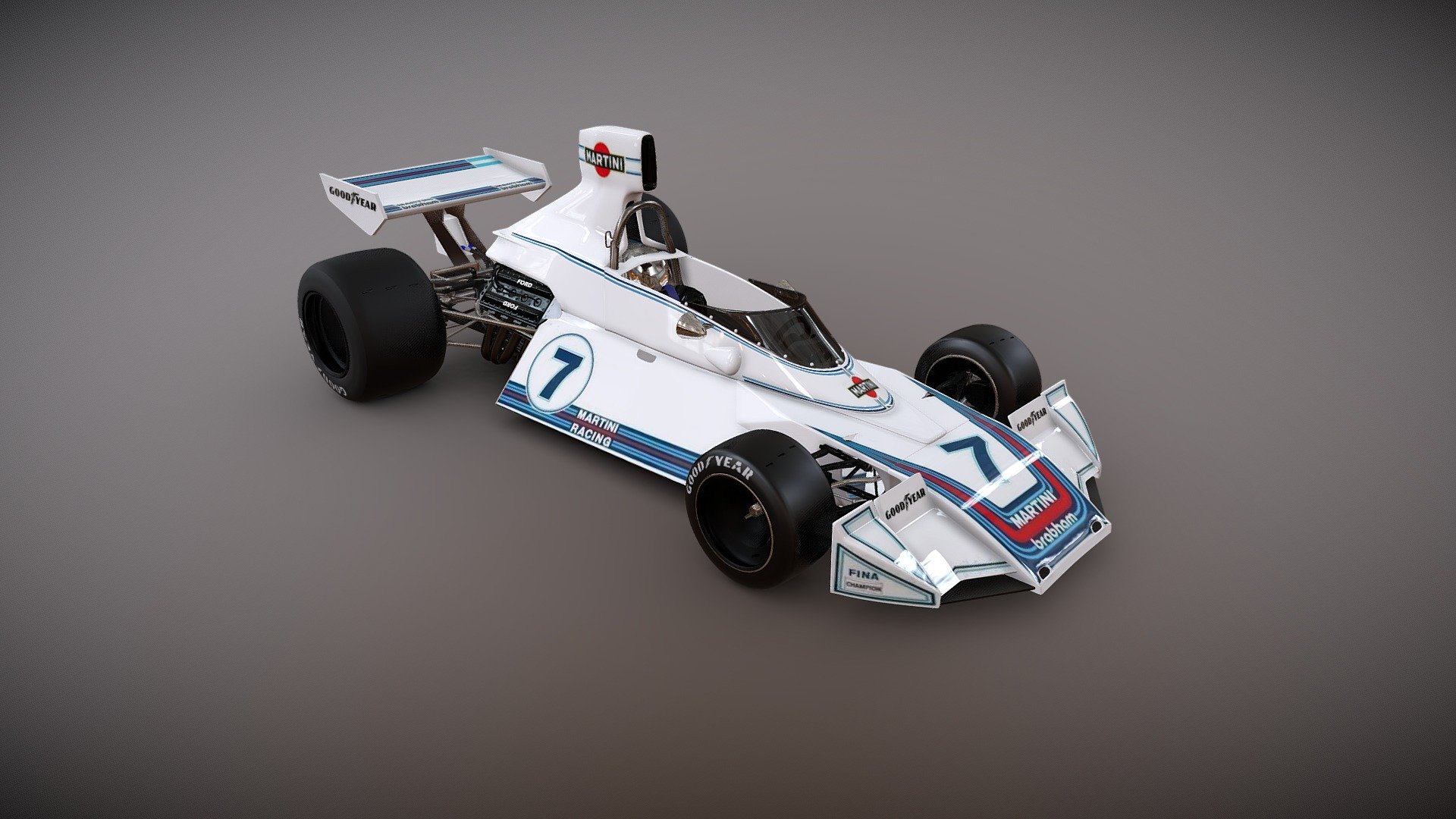 Brabham Martini BT44 Carlos Reutemann - Buy Royalty Free 3D model