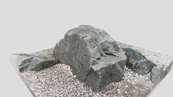 Beach rock (Raw Scan) 3D Model