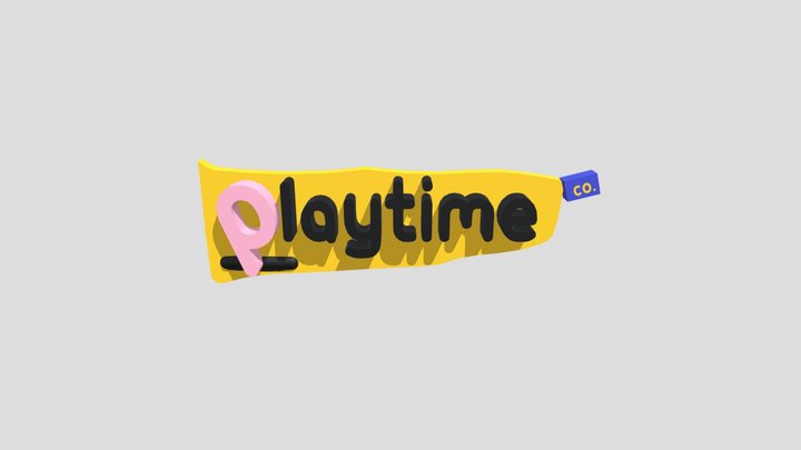 Playtime Logo 3D Model