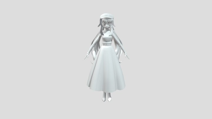 hutao charater model without texture 3D Model