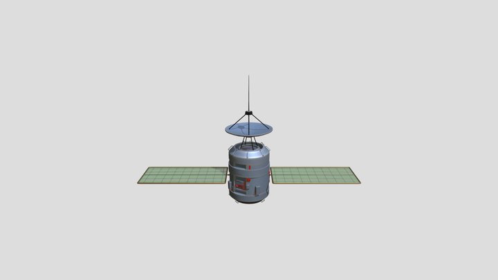 Satélite Voyager1 3D Model