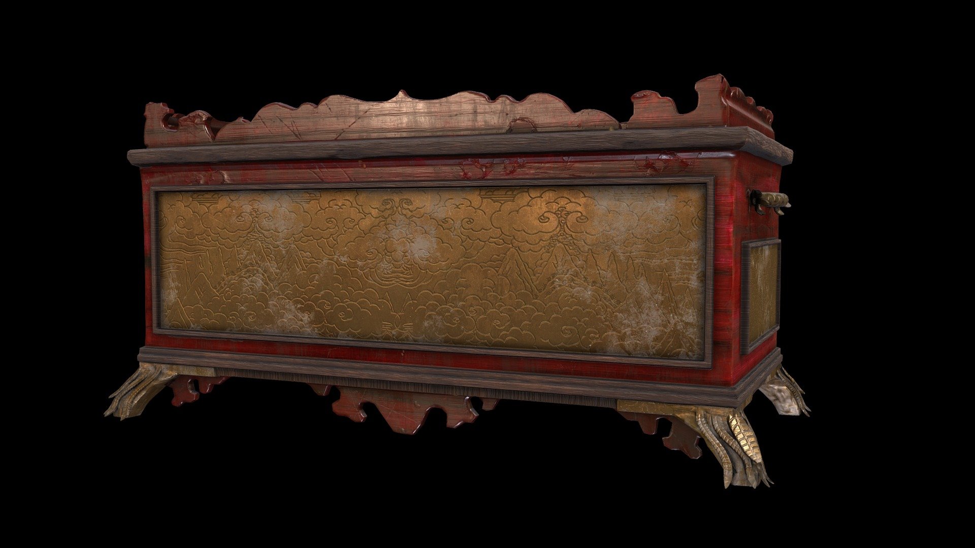 Tibetan Manuscript Chest - 3D model by daniel.rickman1987 ...