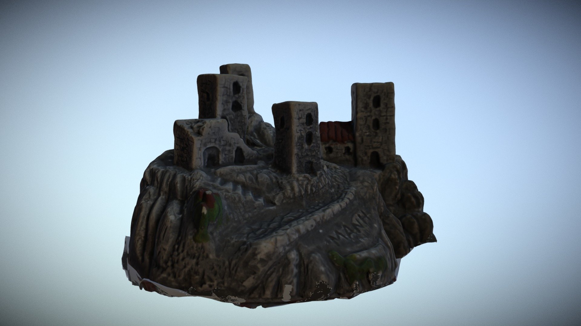 Miniature of a village in Mani Peninsula