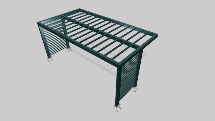 PERGOLADO METÁLICO 3D Model