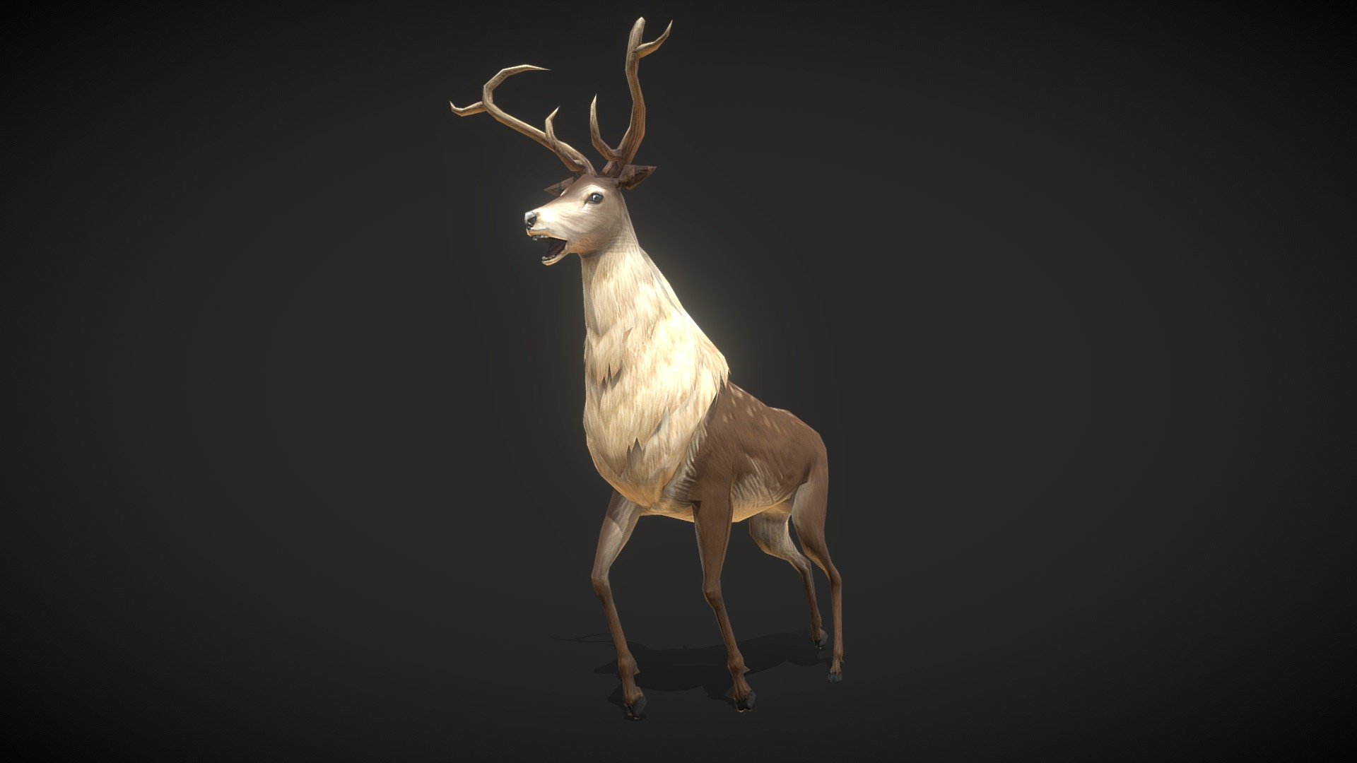 Animals: Deer - 3D Model By Klaudia Naumann (@klaudia_naumann) [09d9f7f ...