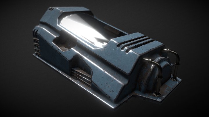 Sci-fi Hybernation Chamber 3D Model