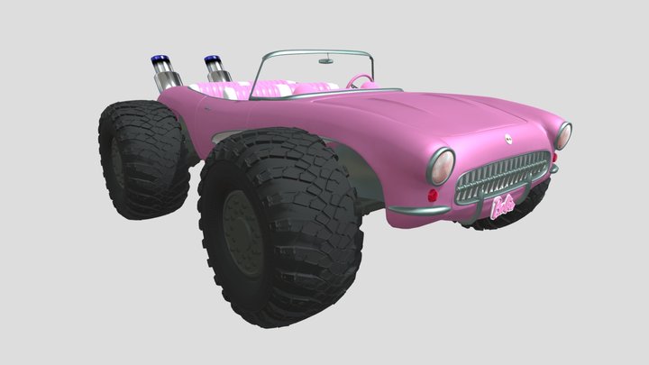 Barbie's Monster Truck 3D Model