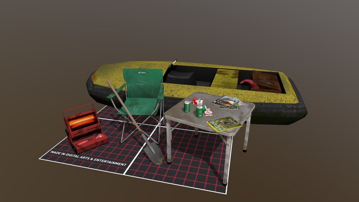 5 Props DAE Van Bogaert Rikki 3D Model