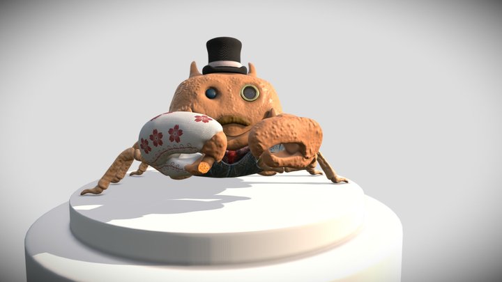 Sir Krabby 3D Model