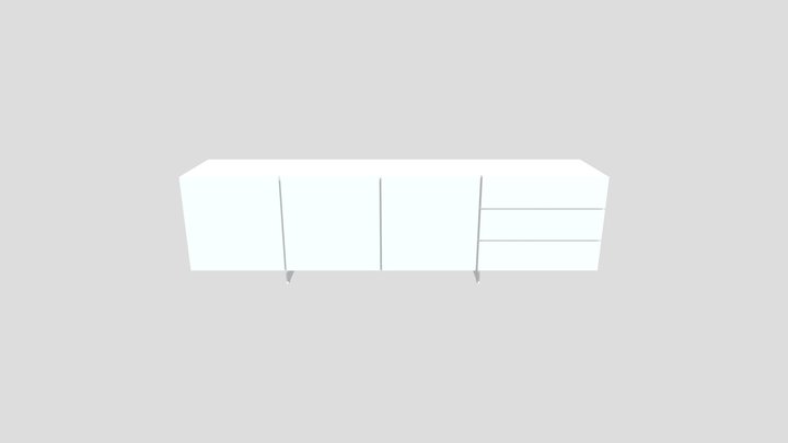 Cabinet table 3D Model