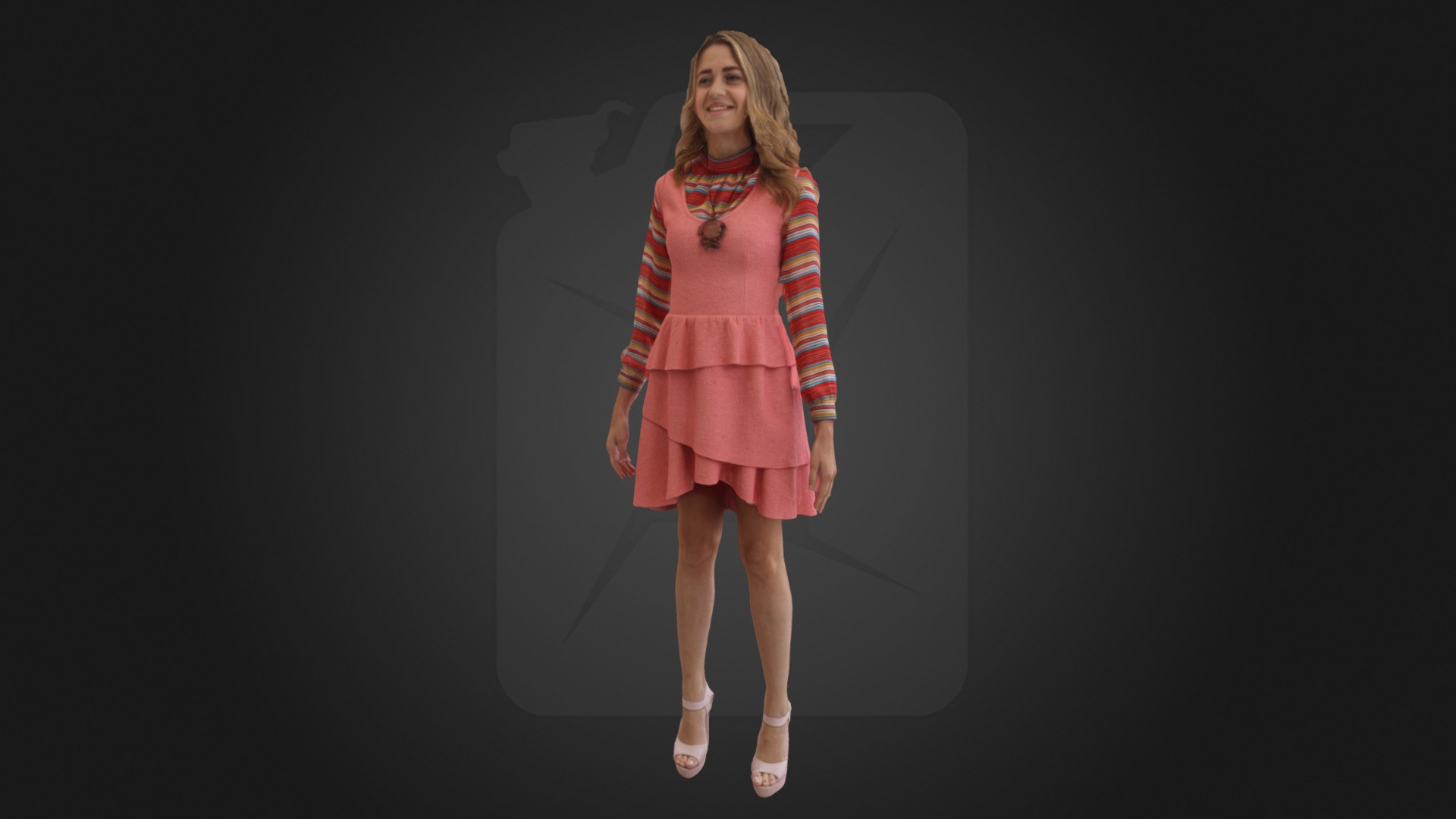 Girl in Pink - 3D model by kanistra [09dedb7] - Sketchfab