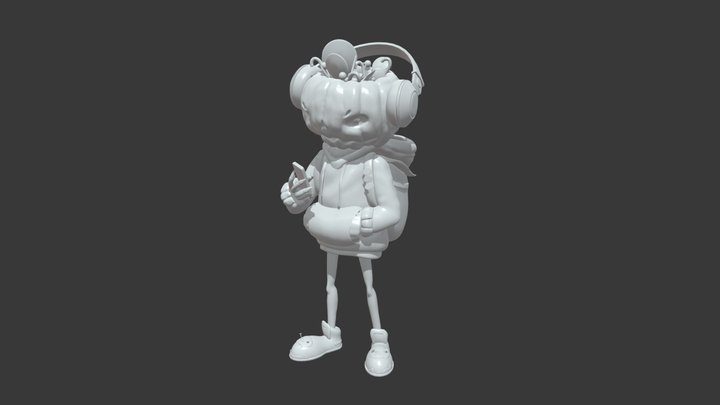 Halloween Candy Delivery Character 3D Model