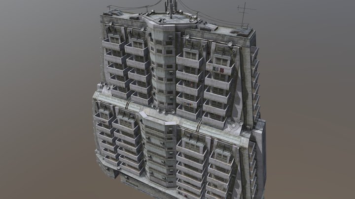 Building Brutalist DualCorner – Modèle 3D gratuit STL