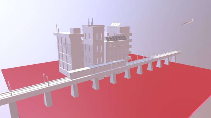 Quick City Build V001 3D Model