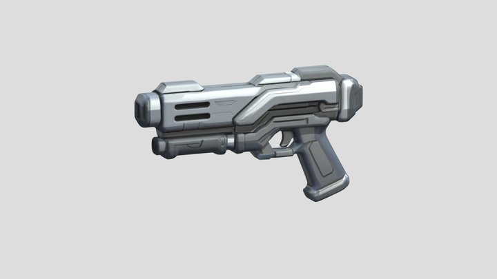 Futuristic Blaster 3D Model