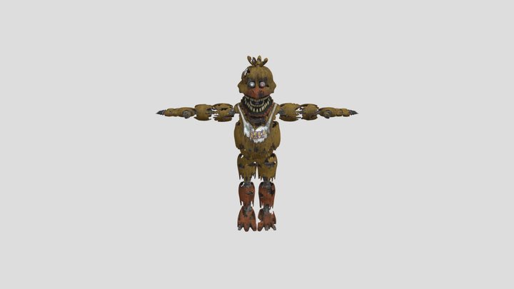Nightmare-chica-fnaf-4 3D Model