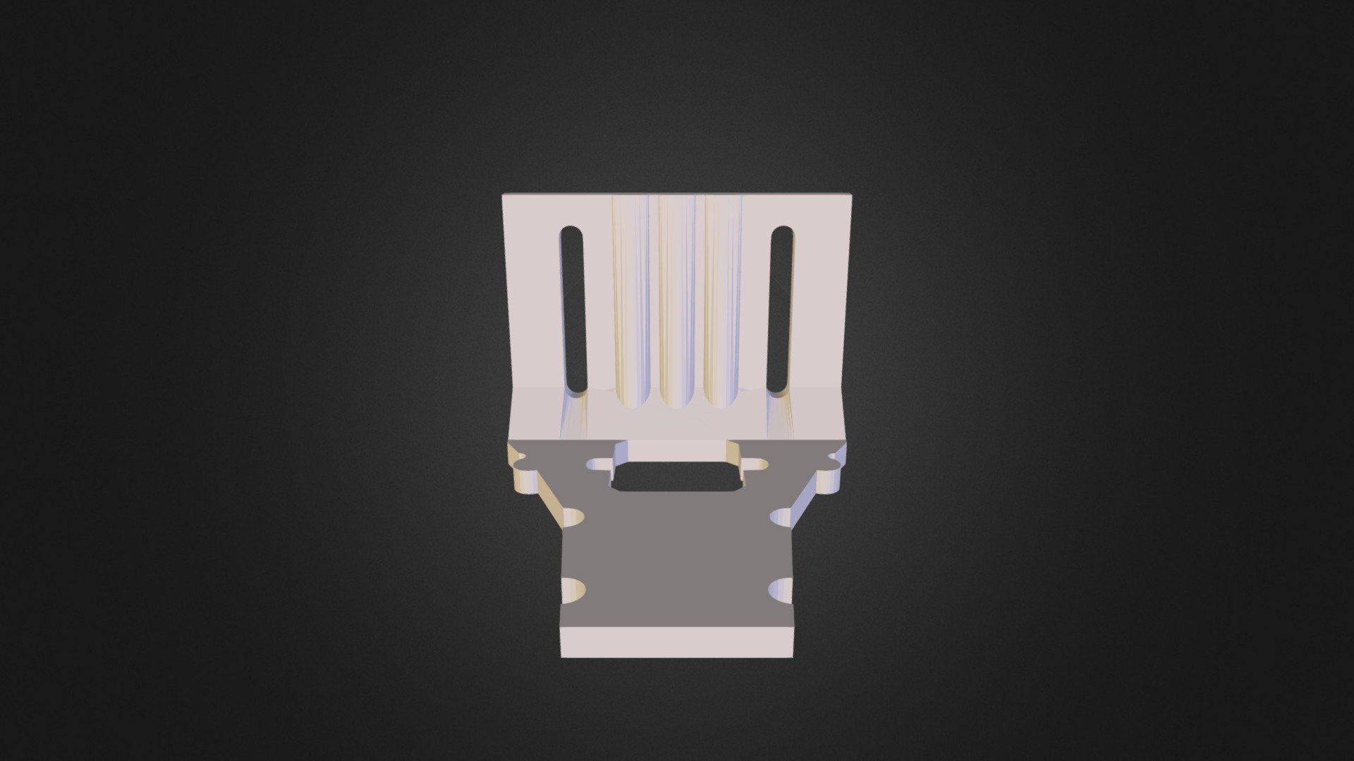 dji quad fpv ccd fatshark and video tx mount 3D model by 3dindustries