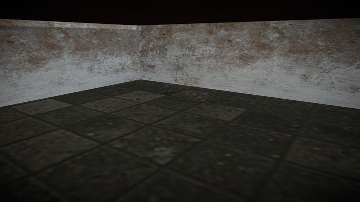 Horror House_game ready 3D Model
