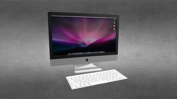 Apple Desktop 3D Model
