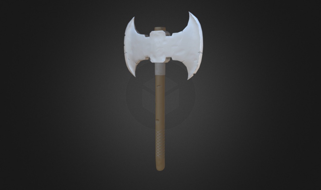 Scratched double axe - 3D model by vanilson.nogueira [09e39ee] - Sketchfab