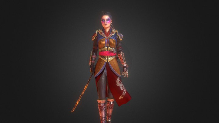 WOMAN_WARRIOR 3D Model