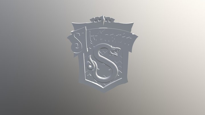 Slytherin Crest Fixed 3D Model